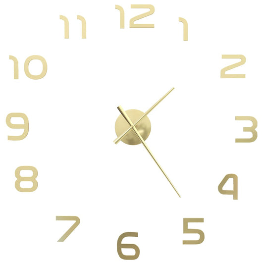Orologio da Parete 3D in Stile Moderno 100cm XXL Oro - homemem39