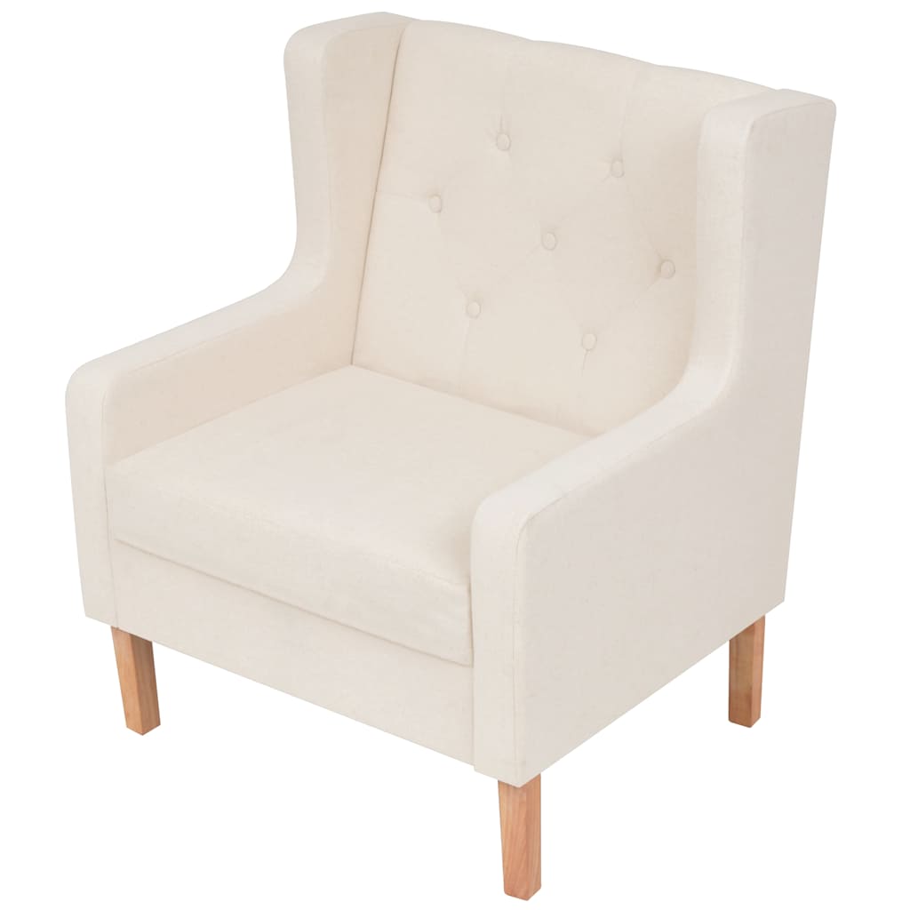 Set Divani 2 pz in Tessuto Bianco Crema | homemem39