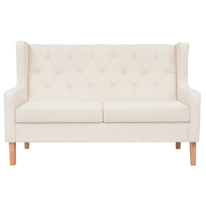 Set Divani 2 pz in Tessuto Bianco Crema | homemem39