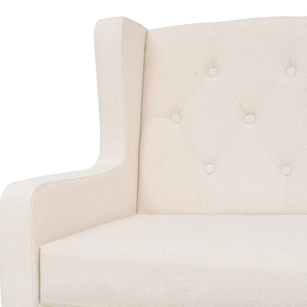 Set Divani 3 pz in Tessuto Bianco Crema | homemem39