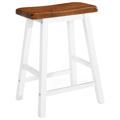 Sgabelli da Bar 2 pz in Legno Massello | homemem39