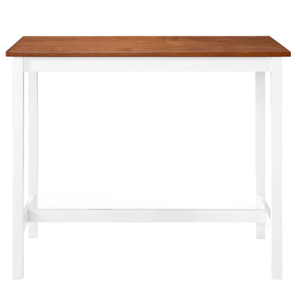 Tavolino da Bar in Legno Massello 108x60x91 cm - homemem39