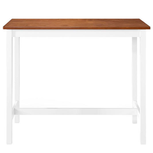 Tavolino da Bar in Legno Massello 108x60x91 cm - homemem39