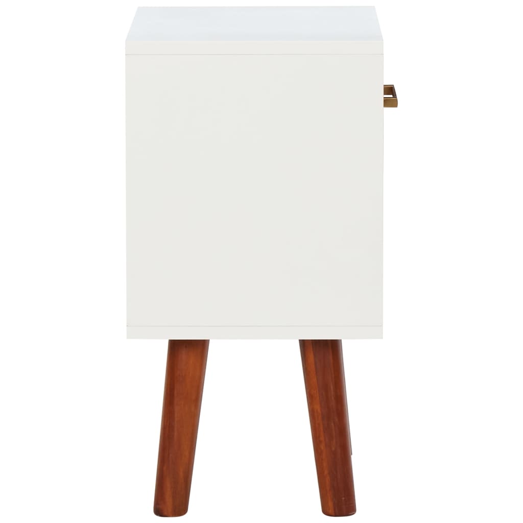 Comodini in Legno Massello di Acacia 2 pz 40x30x57 cm | homemem39