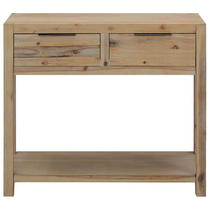 Tavolo Consolle 82x33x73 cm in Legno Massello di Acacia | homemem39