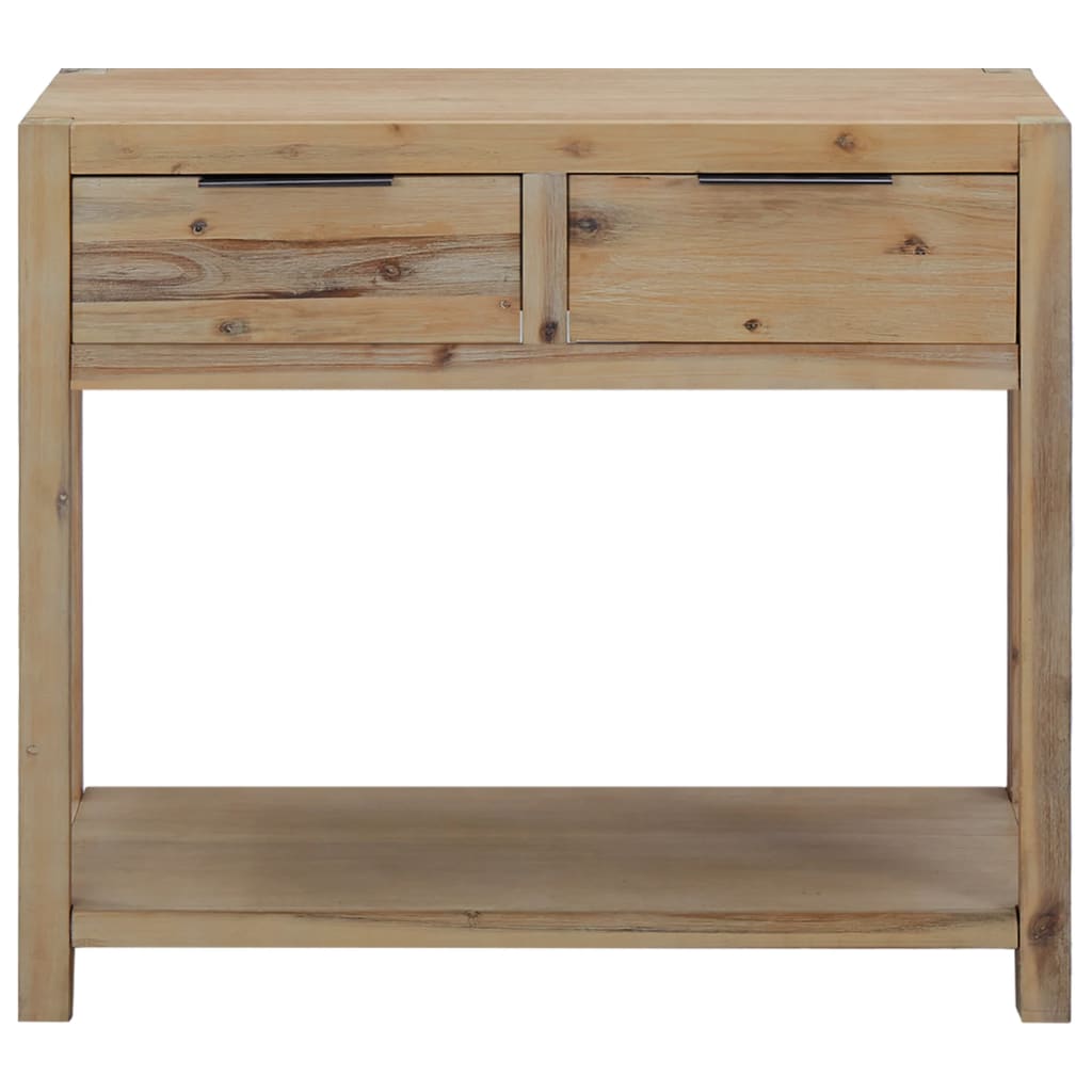 Tavolo Consolle 82x33x73 cm in Legno Massello di Acacia - homemem39