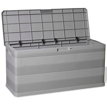 Baule da Giardino Grigio 117x45x56 cm - homemem39
