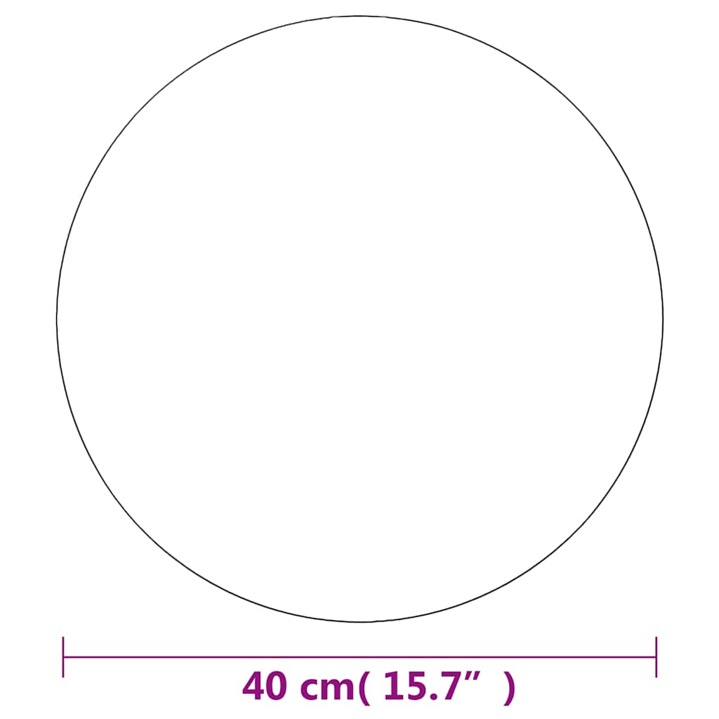 Specchio da Parete 40 cm in Vetro Circolare - homemem39