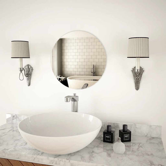 Specchio da Parete 40 cm in Vetro Circolare - homemem39