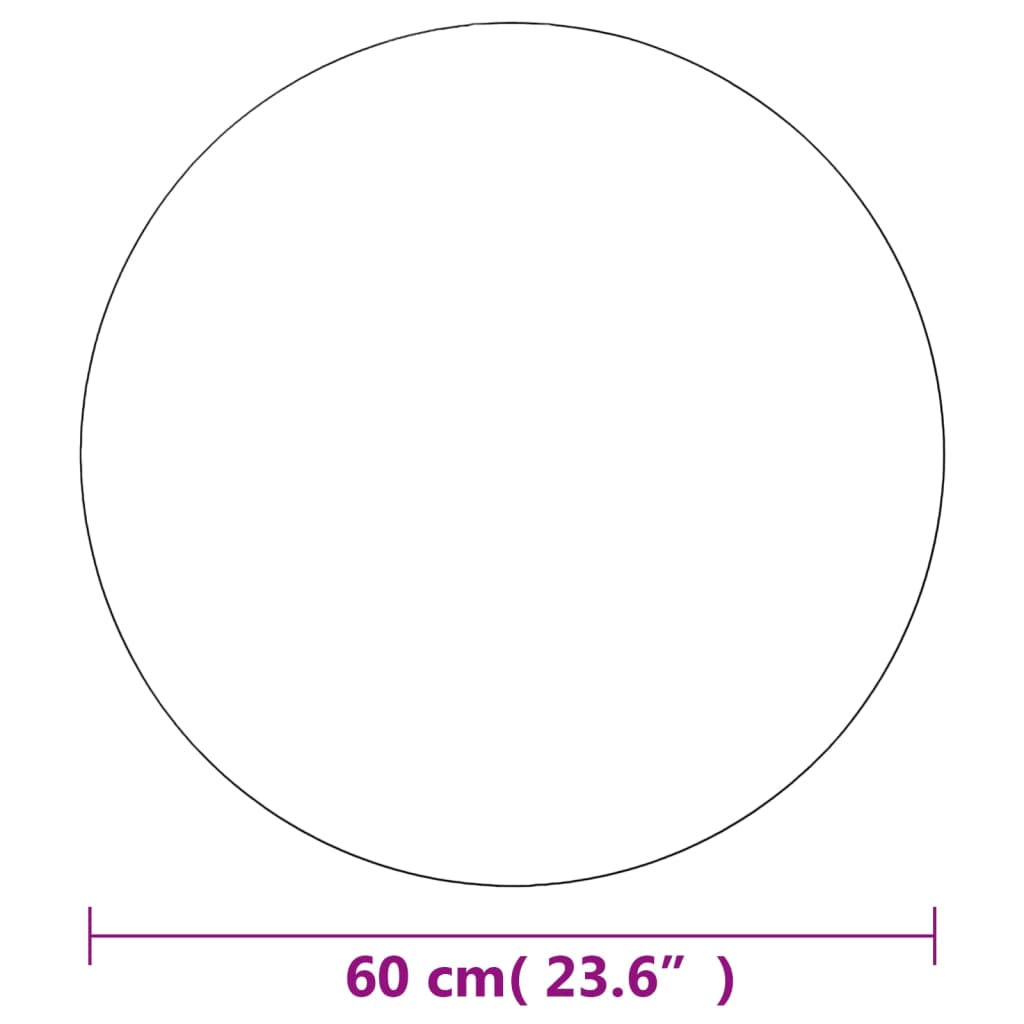 Specchio da Parete 60 cm in Vetro Circolare - homemem39