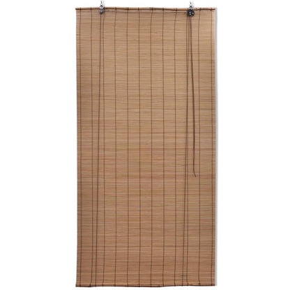 Tenda Avvolgibile in Bambù 80x220 cm Marrone