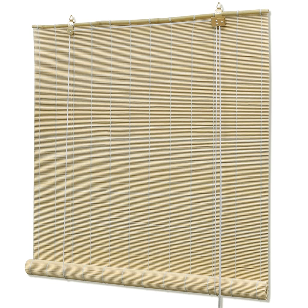 Tenda Avvolgibile in Bambù 150x160 cm Naturale - homemem39