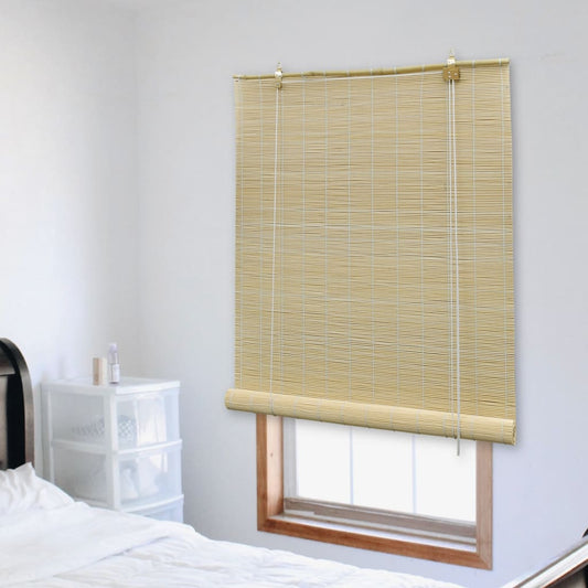 Tenda Avvolgibile in Bambù 80x220 cm Naturale - homemem39