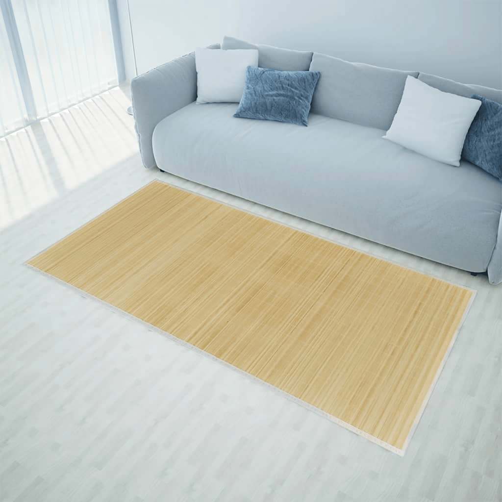 Tappeto in Bambù 100x160 cm Naturale - homemem39