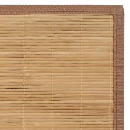 Tappeto in Bambù 100x160 cm Marrone - homemem39