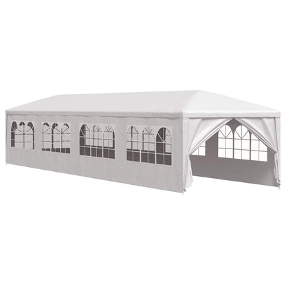 Gazebo da Giardino 3x12 m Bianco | homemem39