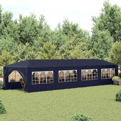 Gazebo da Giardino 3x12 m Blu