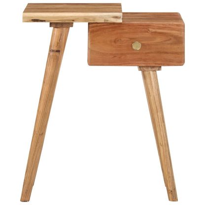 Comodino in Legno Massello d'Acacia 45x32x55cm | homemem39