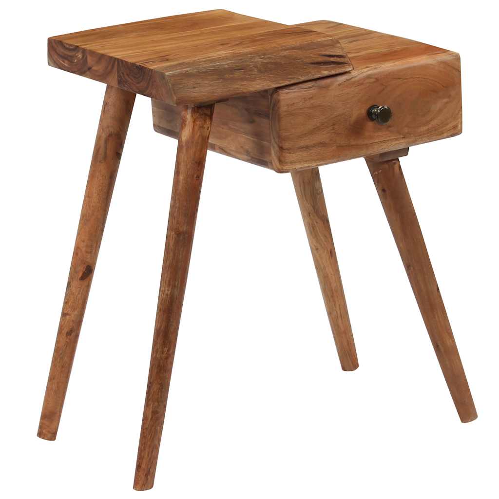 Comodino in Legno Massello d'Acacia 45x32x55cm