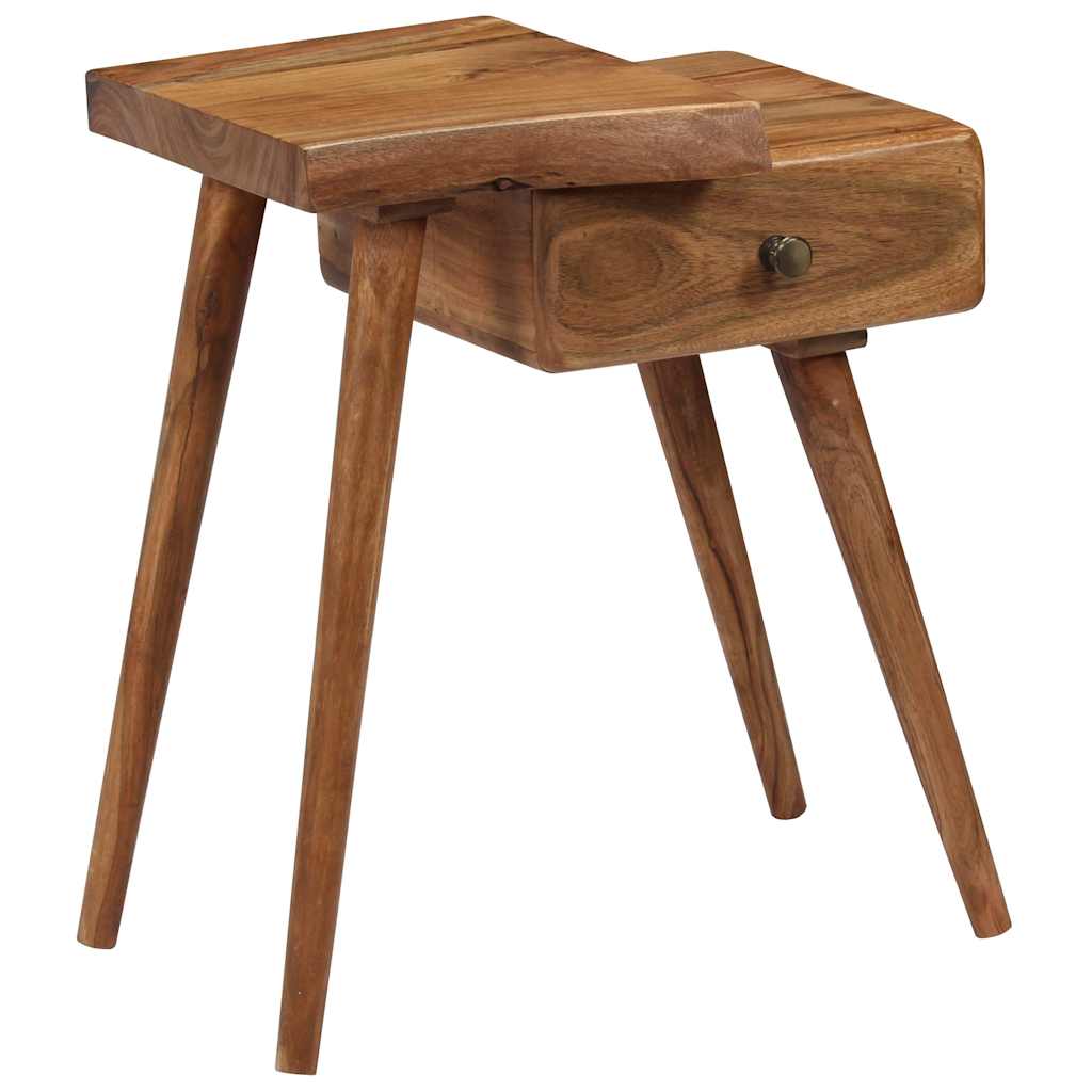 Comodino in Legno Massello d'Acacia 45x32x55cm