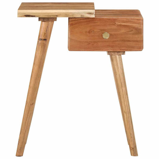 Comodino in Legno Massello d'Acacia 45x32x55cm
