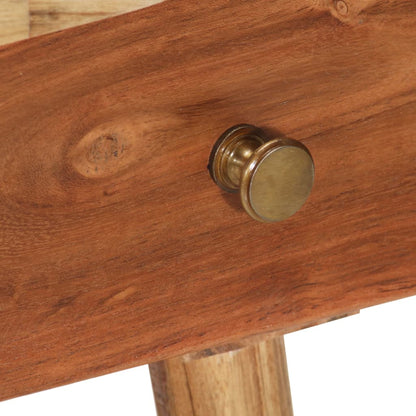 Comodino in Legno Massello d'Acacia 45x32x55cm | homemem39