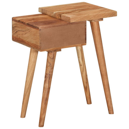 Comodino in Legno Massello d'Acacia 45x32x55cm | homemem39