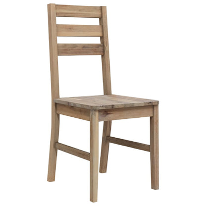 Sedie da Pranzo 2 pz in Legno Massello di Acacia | homemem39