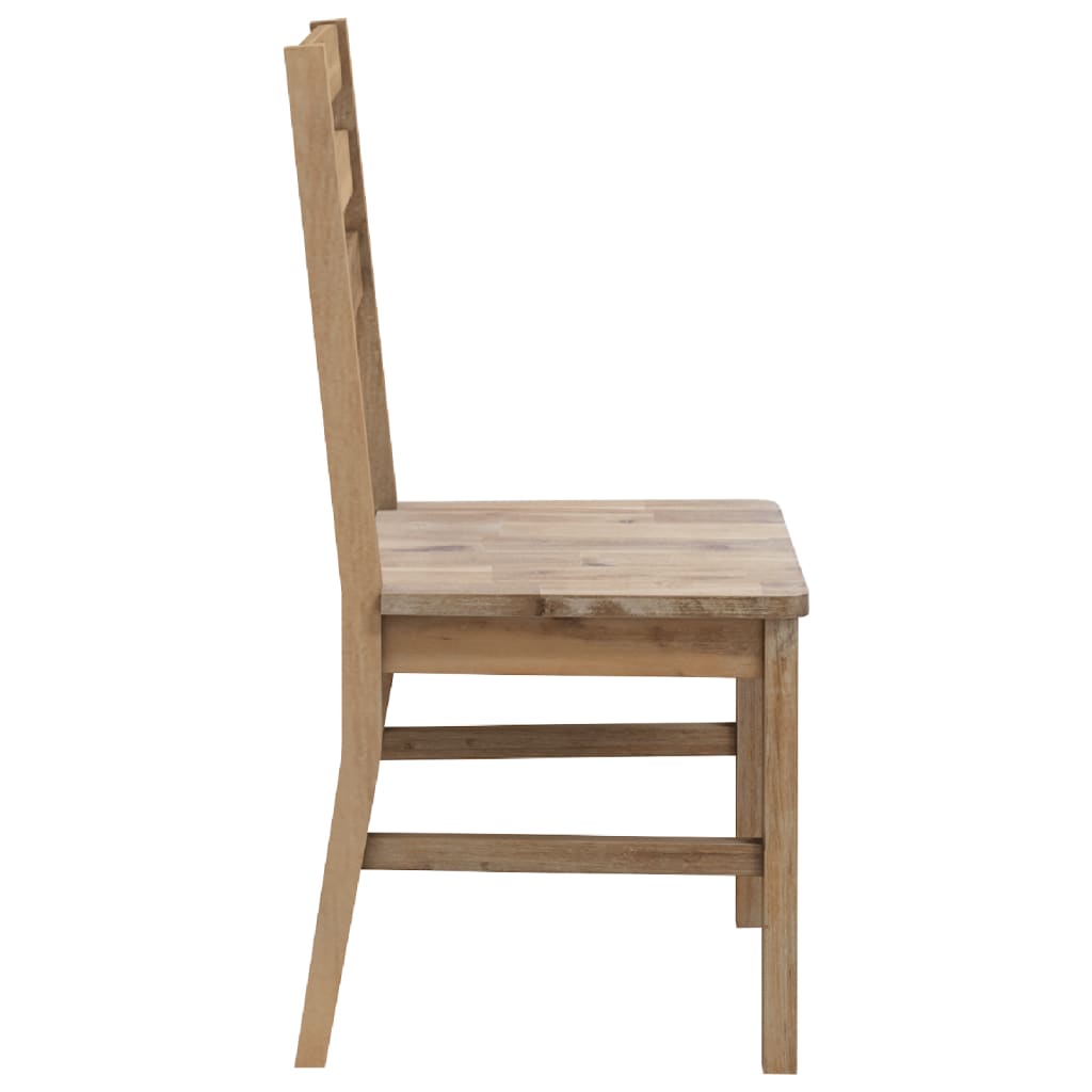 Sedie da Pranzo 2 pz in Legno Massello di Acacia | homemem39