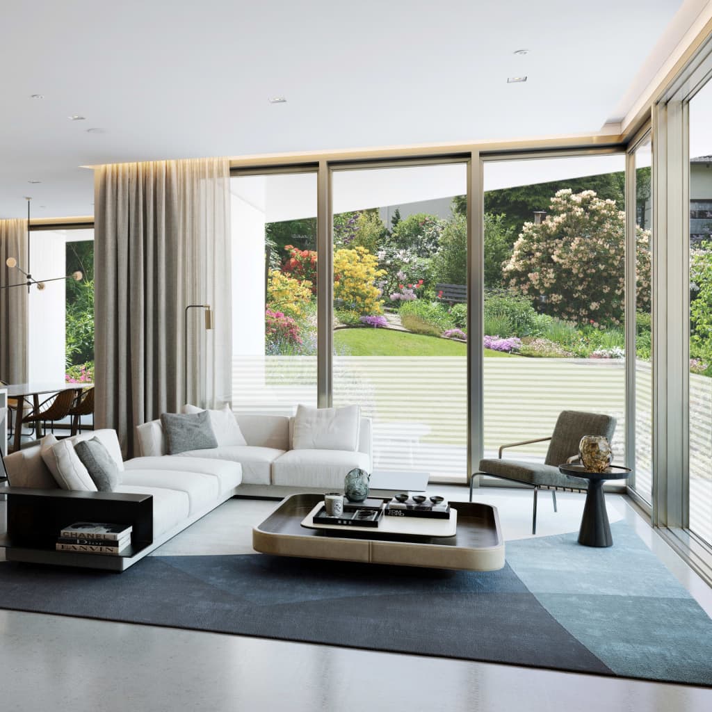 Pellicola per Finestra Design Smerigliato Strisce 0,9x10 m PVC