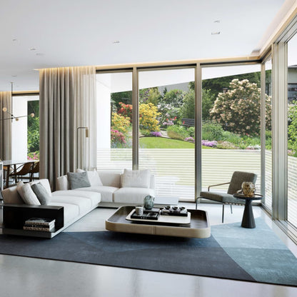 Pellicola per Finestra Design Smerigliato Strisce 0,9x10 m PVC