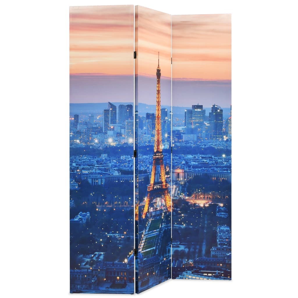 Paravento Pieghevole 120x170 cm Stampa Parigi di Notte - homemem39