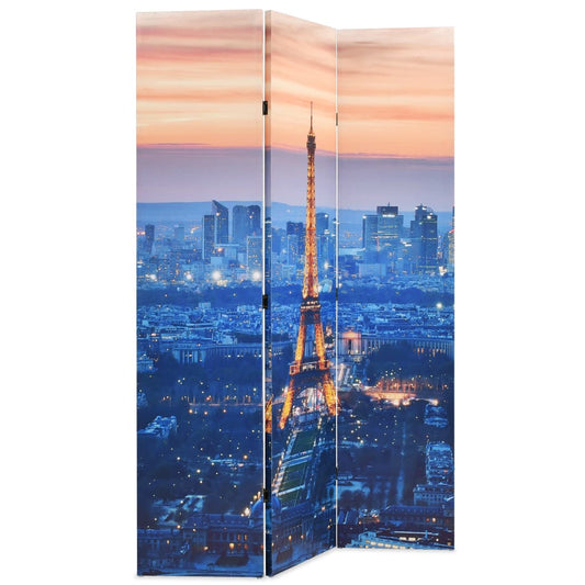 Paravento Pieghevole 120x170 cm Stampa Parigi di Notte - homemem39