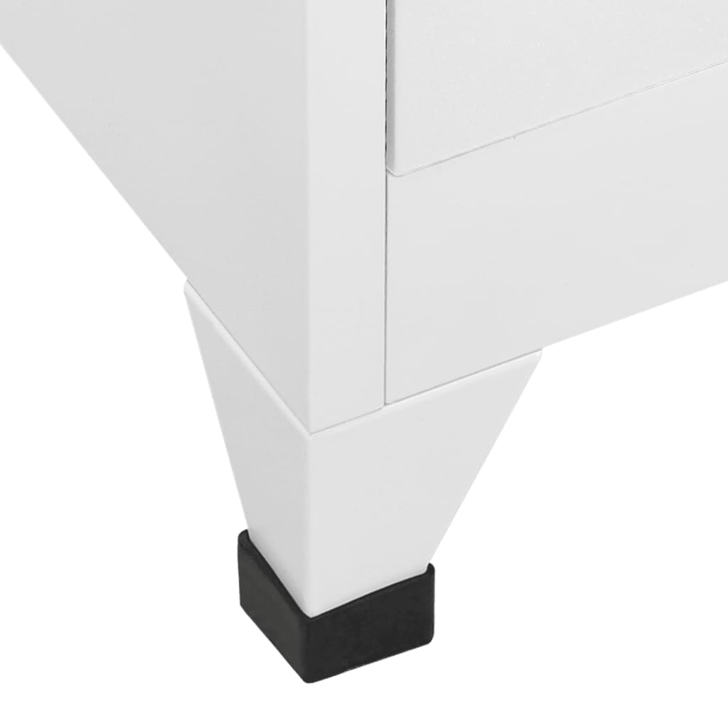 Armadietto a Chiave a 18 Scomparti in Metallo 90x40x180 cm - homemem39
