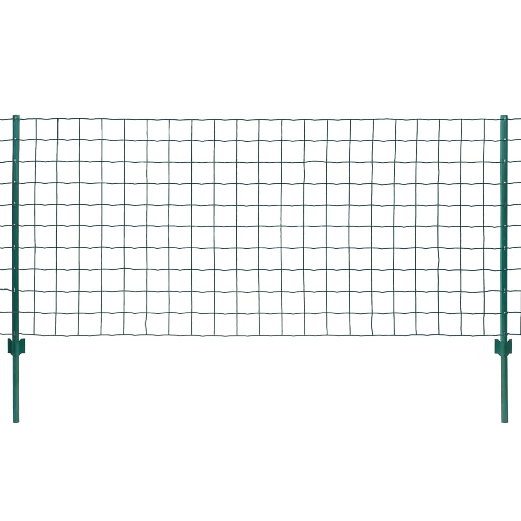 Set Recinzione Euro 20x1,2 m in Acciaio Verde | homemem39