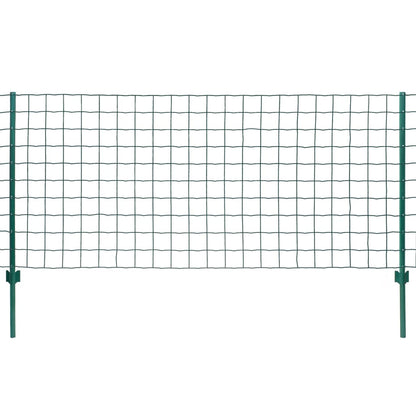 Recinzione Euro in Acciaio 20x1,5 m Verde | homemem39