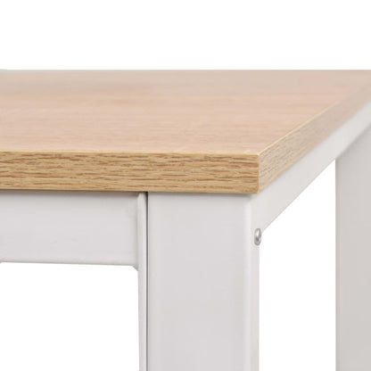 Scrivania 120x60x75 cm Rovere e Bianco | homemem39