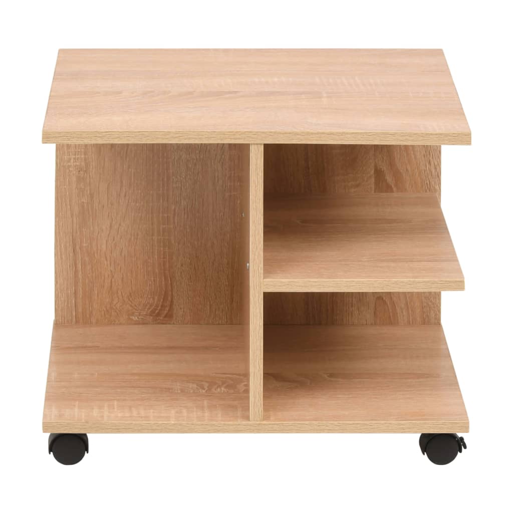 Scaffale con Ruote 50x35x42 cm Rovere | homemem39