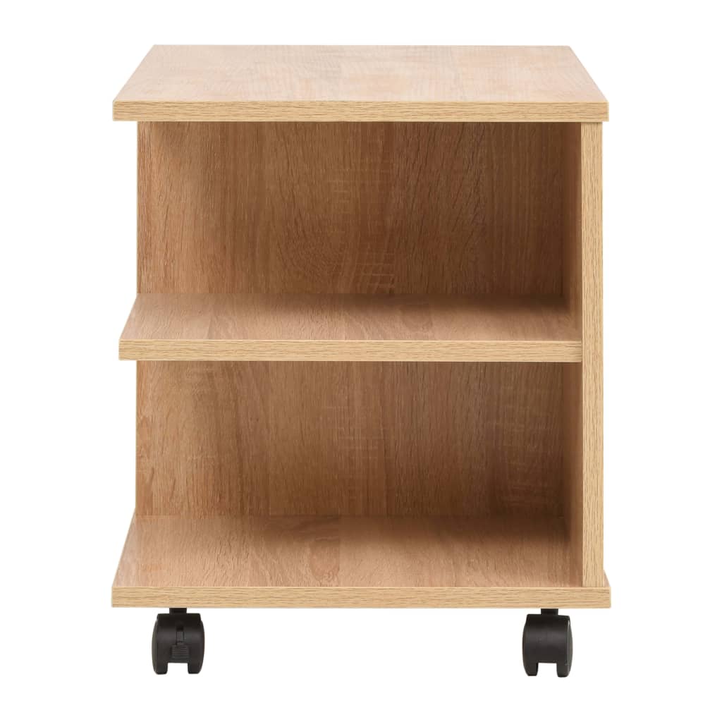 Scaffale con Ruote 50x35x42 cm Rovere | homemem39