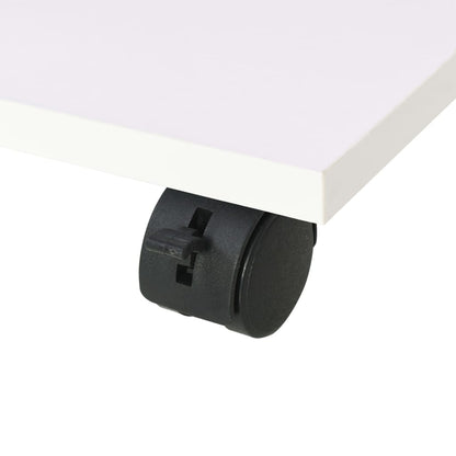Scaffale con Ruote 50x35x42 cm Bianco | homemem39