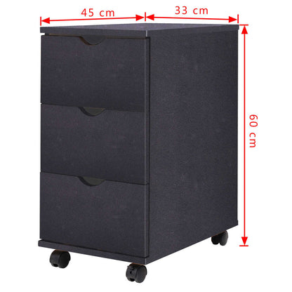 Cassettiera 33x45x60 cm Nera | homemem39