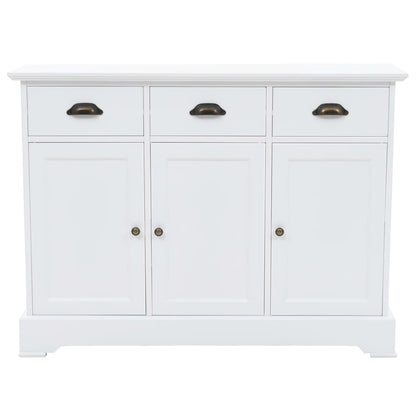 Credenza con 3 Ante in MDF e Legno di Pino 105x35x77,5 cm - homemem39