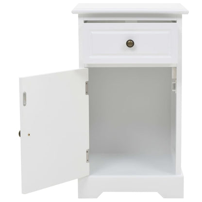 Comodino in MDF e Legno di Pino 35x32x59 cm - homemem39