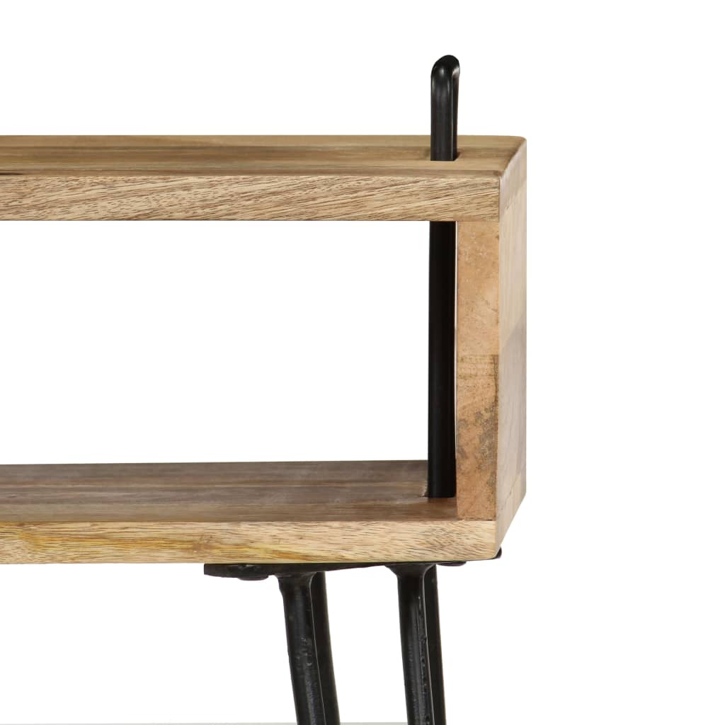Comodino in Legno Massello di Mango 40x34x47 cm - homemem39