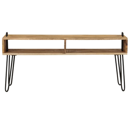 Mobile Porta TV in Legno Massello di Mango 110x35x45 cm - homemem39