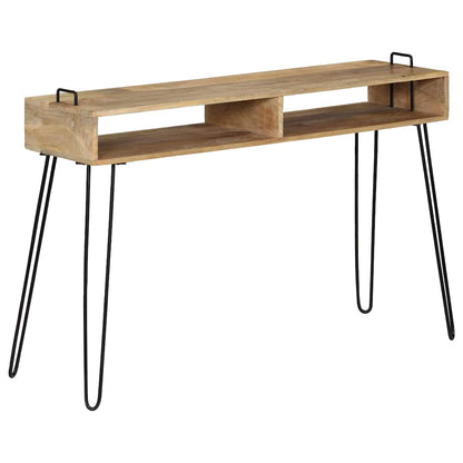 Tavolo Consolle in Legno Massello di Mango 115x35x76 cm