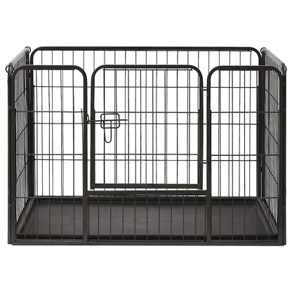 Box per Cuccioli in Acciaio 91,5x59x61 cm | homemem39