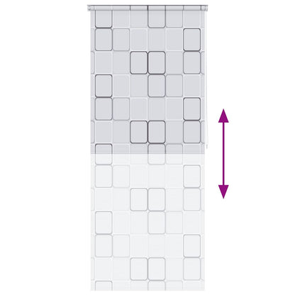 Tenda a Rullo per Doccia 120x240 cm Quadrati | homemem39
