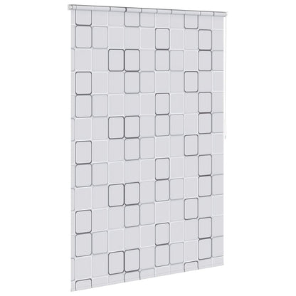 Tenda a Rullo per Doccia 140x240 cm Quadrati - homemem39