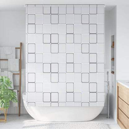 Tenda a Rullo per Doccia 160x240 cm Quadrati